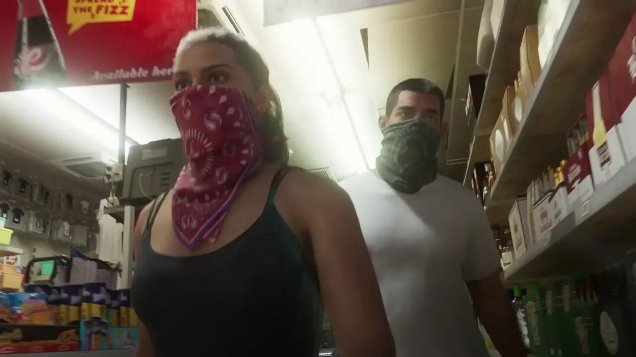 Lucia en Jason in GTA 6 cr. Rockstar Games